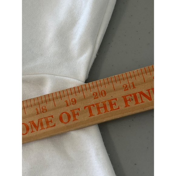 Chico's Ecru Lace Flare Bell Sleeve Blouse Womens 3 V-Neck White Rayon Blend - Picture 7 of 10